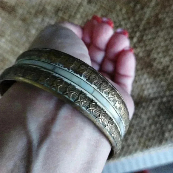 Vintage brass and copper banglet - Picture 3 of 6